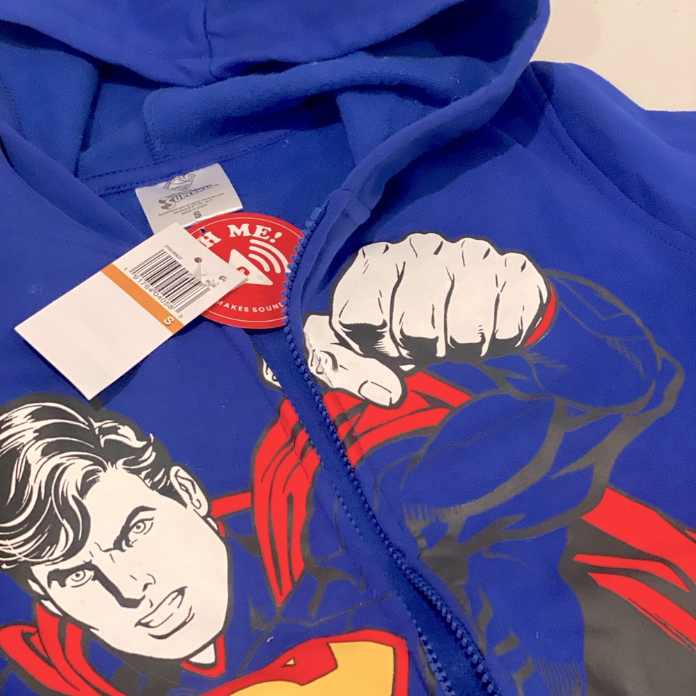 Superman Hoodie size small. NWT